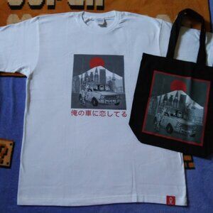 Roger Taylor Limited Edition Taylored Of London Tokyo Japan T-shirt w/ Tote Bag